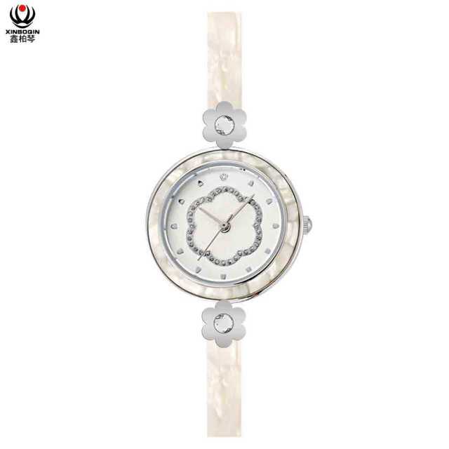 XINBOQIN Factory Wholesale Import Luxury  Ladies Brand Acetate Watch